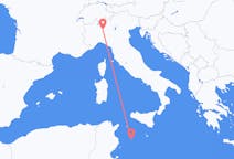 Voos de Milão para Lampedusa