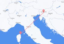 Flights from Ljubljana to Bastia