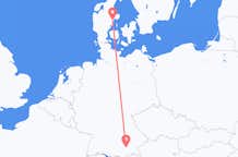 Vluchten van Aarhus, Denemarken naar München, Duitsland