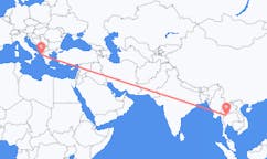 Flyrejser fra Phitsanulok, Thailand til Korfu, Grækenland