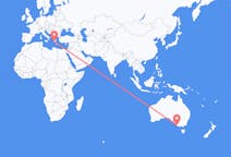 Flyreiser fra Mount Gambier, Australia til Kalamata, Hellas