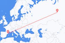 Flights from Barcelona, Spain to Nizhnevartovsk, Russia