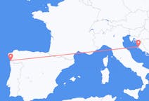 Flyreiser fra Zadar, Kroatia til Vigo, Spania