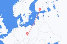 Flyg från Pardubice till Helsingfors