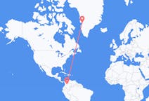 Flyrejser fra Bogotá, Colombia til Ilulissat, Grønland