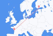 Flyreiser fra Helsingfors, Finland til La Rochelle, Frankrike