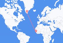 Flyg från Freetown, Sierra Leone till Narsarsuaq, Grönland