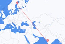Flights from Kolhapur, India to Vaasa, Finland
