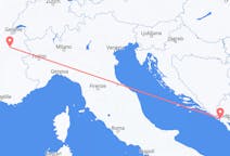 Flights from Tivat, Montenegro to Chambéry, France