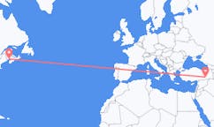 Flyreiser fra Saint John, til Diyarbakir