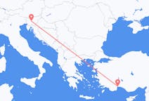 Flights from Ljubljana in Slovenia to Antalya in Turkey