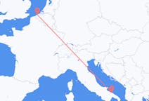 Fly fra Ostend til Bari