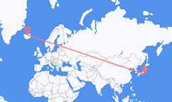 Flights from the city of Hachijō-jima, Japan to the city of Akureyri, Iceland