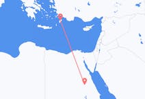 Vluchten van Luxor, Egypte naar Rhodos, Griekenland