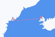Vluchten van Ísafjörður naar Kulusuk