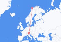 Flights from Narvik, Norway to Bologna, Italy