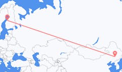 Flyg från Changchun, Kina till Karleby, Finland