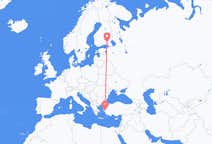 Flüge von Lappeenranta, Finnland nach Izmir, die Türkei