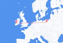 Flyreiser fra Bydgoszcz, Polen til Shannon, County Clare, Irland