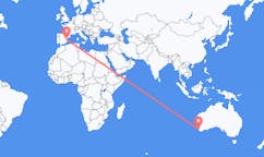 Flyrejser fra Busselton, Australien til Valencia, Spanien