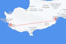 出发地 塞浦路斯拉纳卡目的地 塞浦路斯帕福斯的航班