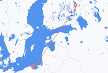 Flug frá Gdansk, Póllandi til Joensuu, Finnlandi