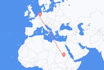 Flyrejser fra Khartoum, Sudan til Köln, Tyskland