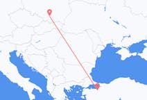 Vols depuis la ville de Bursa vers la ville de Cracovie