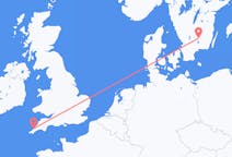 Flyg från Newquay, England till Växjö, Sverige