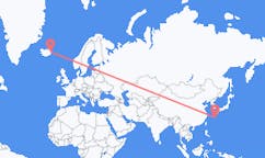 Flights from the city of Amami, Japan to the city of Egilsstaðir, Iceland