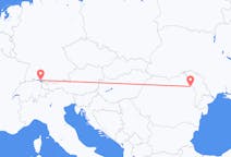 Flyreiser fra Friedrichshafen, Tyskland til Iași, Romania