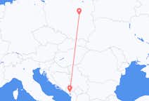 Flights from Warsaw to Podgorica