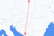 Flights from Warsaw to Podgorica