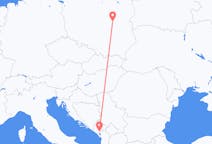 出发地 波兰华沙目的地 黑山波德戈里察的航班