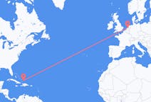 Flyrejser fra Providenciales, Turks- og Caicosøerne til Amsterdam, Holland