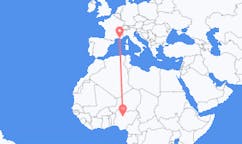 Flyreiser fra Kaduna, Nigeria til Toulon, Frankrike