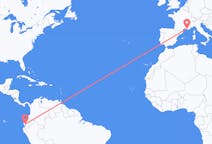 Flyrejser fra Guayaquil, Ecuador til Marseille, Frankrig