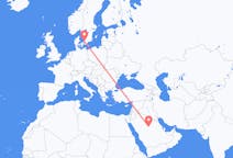 Flights from Al-Qassim Region, Saudi Arabia to Ängelholm, Sweden