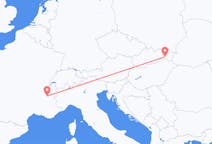 Flüge aus Košice, die Slowakei nach Grenoble, Frankreich