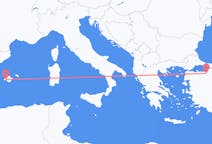 Flights from Bursa, Turkey to Palma de Mallorca, Spain