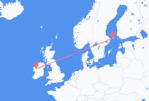 Flyg från Mariehamn, Åland att knacka, Irland