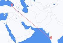 Flights from Belgaum, India to Trabzon, Turkey