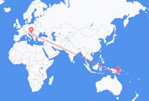 Flyreiser fra Port Moresby, til Banja Luka
