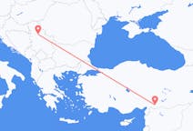 Flyreiser fra Gaziantep, Tyrkia, til Beograd, Tyrkia