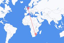 Flyg från Margate, KwaZulu-Natal, Sydafrika till Bryssel, Belgien