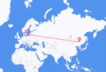 Flights from Harbin, China to Ronneby, Sweden