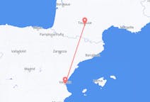 Flyrejser fra Valencia, Spanien til Toulouse, Frankrig