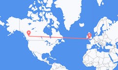 Flyrejser fra Prince George, Canada til Exeter, England