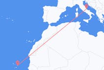 Flyg från Boa Vista (kommun i Brasilien, Roraima, lat 3,19, long -60,61), Kap Verde till Pescara, Italien