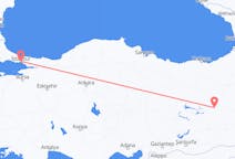 Fly fra Bingöl til Istanbul